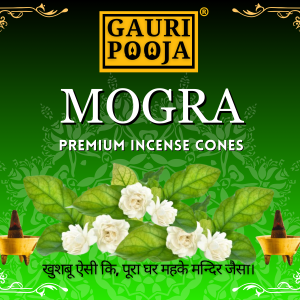 Gauri Pooja Mogra Dhoop Cones Wholesale Pack | Pack of 24 | 24 Packet in 1 Box (Each Packet Contain 10 Cones)